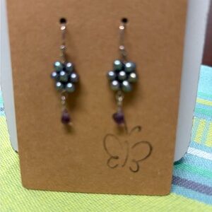 Pearl Flower Earrings